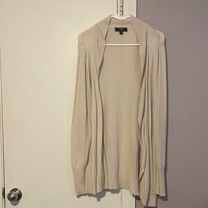 Mossimo Light Beige Open-Front Cardigan